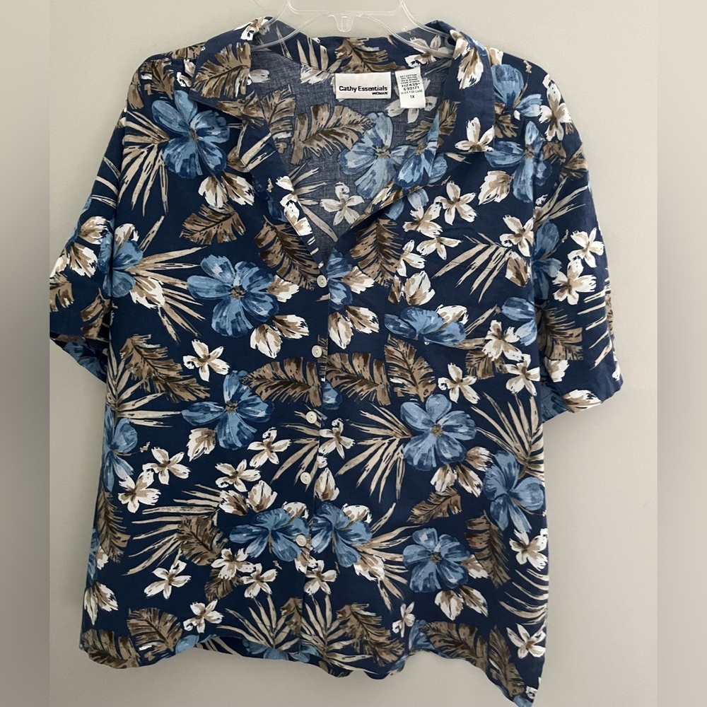 Cathy Essentials Women’s Flannel Size 1X